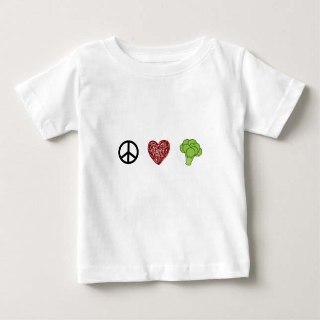 Fred, kärlek och broccoli t-shirt (Framsida)