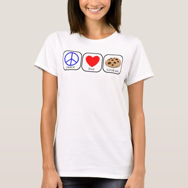 Fred, Kärlek och cookies Tee Shirt (Framsida)