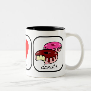 Fred, Kärlek och Donuts Två-Tonad Mugg