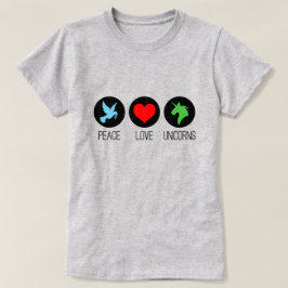 Fred kärlek och enhörningar t shirt