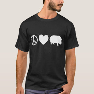 Fred kärlek och flodhästar tee