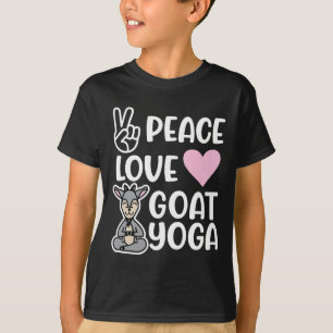 Fred kärlek och get-yoga fitness söta roliga t shirt