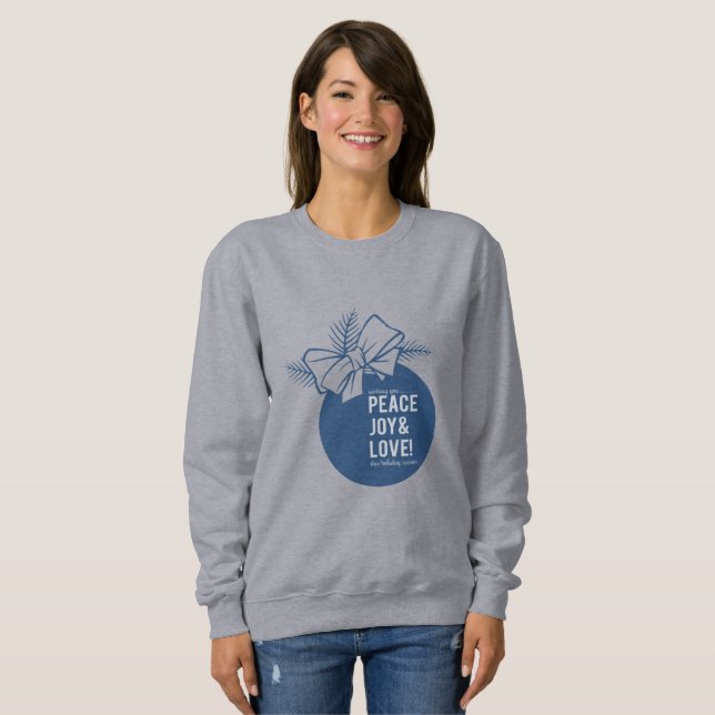 Fred, kärlek och glädje t shirt (Hel framsida)