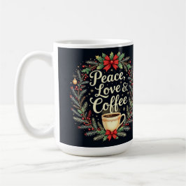 Fred kärlek och kaffe kaffemugg