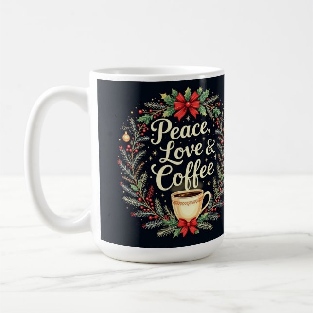 Fred kärlek och kaffe  kaffemugg (Vänster)