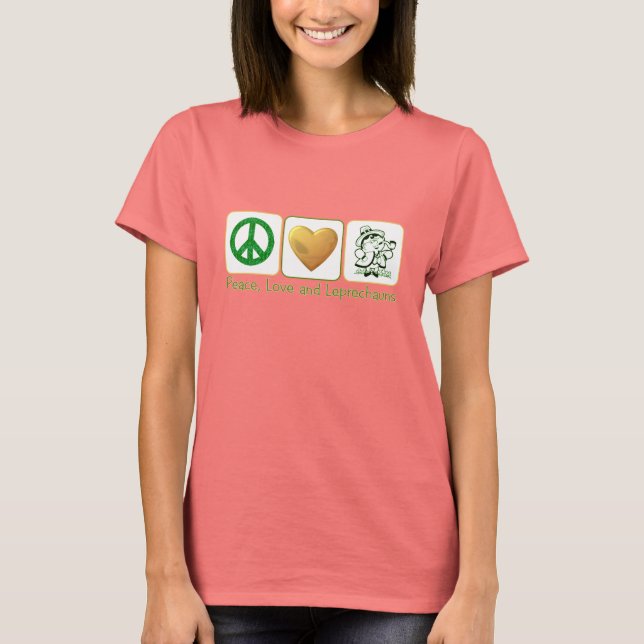 Fred, Kärlek och Leprechaunsar Tee (Framsida)
