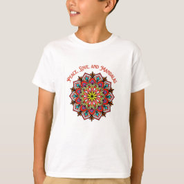 Fred, Kärlek och Mandalas Colorful Mandala T Shirt