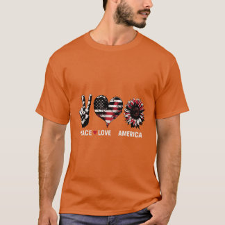 Fred, Kärlek och patriotiska vibes - USA:s frihets T Shirt