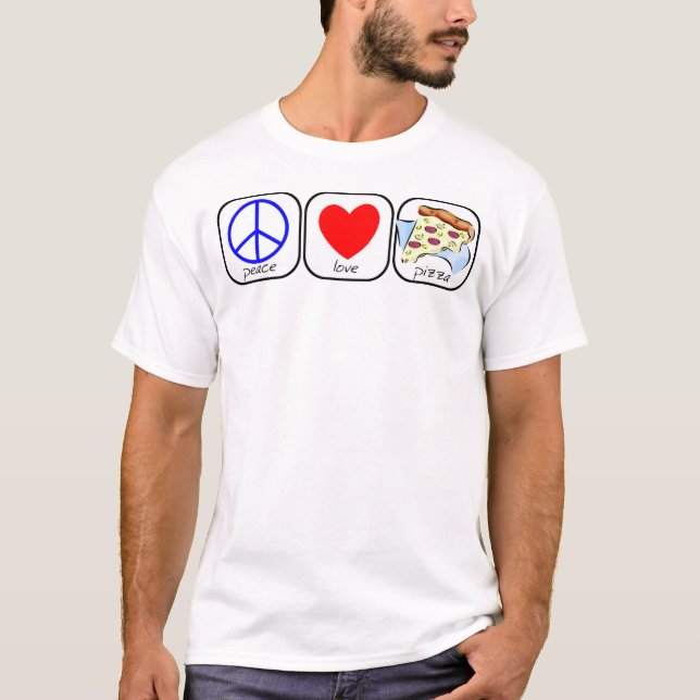 Fred, Kärlek och Pizza T Shirt (Framsida)