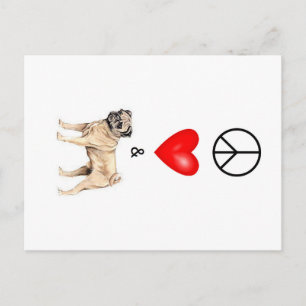 Fred, Kärlek och Pug Vykort