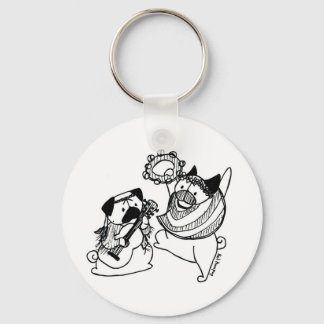 Fred, Kärlek och Pugs Nyckelring