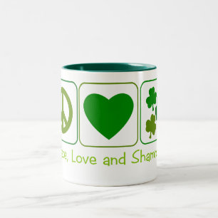 Fred, kärlek och Shamrocks Två-Tonad Mugg