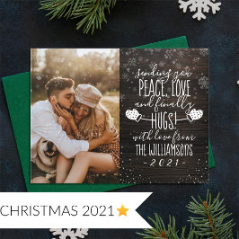 Fred, Kärlek och slutligen Hugs! | Jul 2021 Foto Inbjudningar