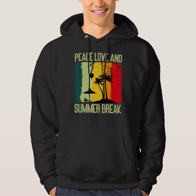 Fred Kärlek och sommaruppehåll Hoodie (Framsida)