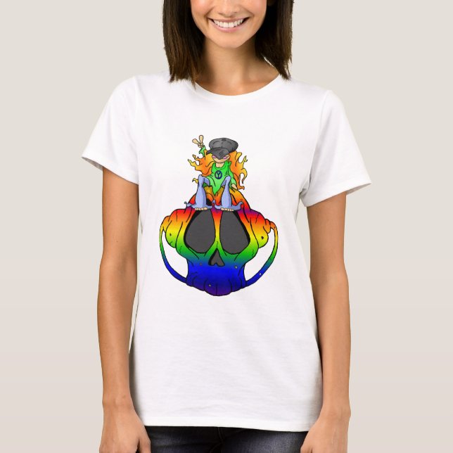 Fred, kärlek och sten & rulle tee shirt (Framsida)