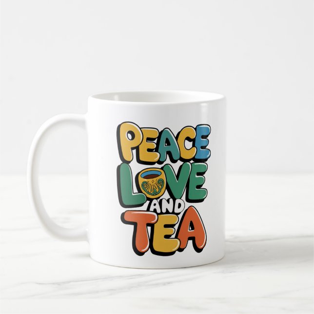 "Fred, Kärlek och Tea - Retro Mugg Design for Tea (Vänster)