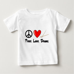 Fred kärlek, och trummar tee shirt