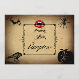 Fred, kärlek och vampyrhalloween fest inbjudningar