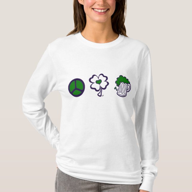 Fred, kärlek & öl t-shirt (Framsida)