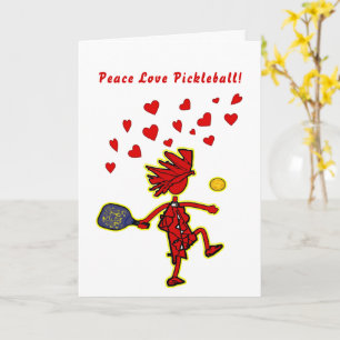 Fred Kärlek Pickleball Alla hjärtans dag Kort