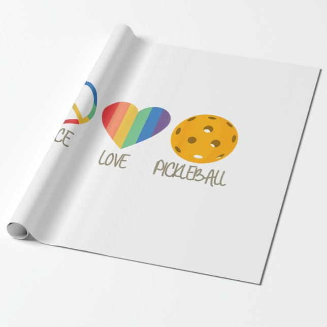 Fred kärlek Pickleball  Presentpapper (Utrullad)