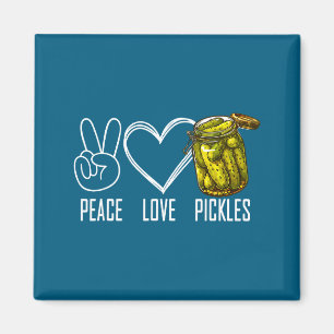 Fred Kärlek Pickles Retro Burk Skivade Pickles Rol Magnet