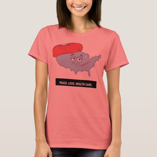 Fred. Kärlek. Sjukvård. Rubrik Tröja (Framsida)