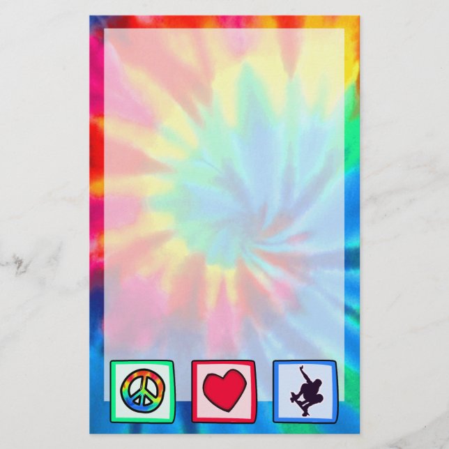 Fred, Kärlek, skateboarding Brevpapper (Framsida)