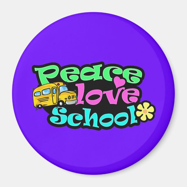 Fred, Kärlek, skola, Retro Magnet (Framsidan)