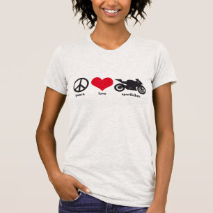 Fred •, Kärlek •, Sportbikes Tee