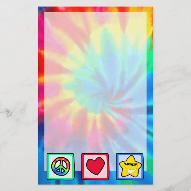 Fred, Kärlek, stjärnor Brevpapper (Framsida)