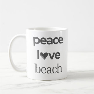 Fred Kärlek Strand Grafik | Kustnära Nautiliv Kaffemugg