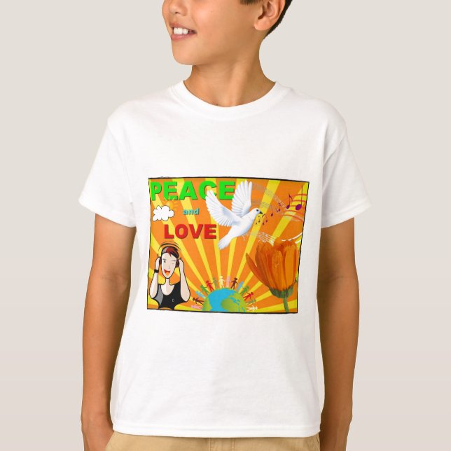 Fred & Kärlek T-shirt (Framsida)