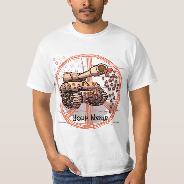 Fred kärlek tank t-shirt (Framsida)