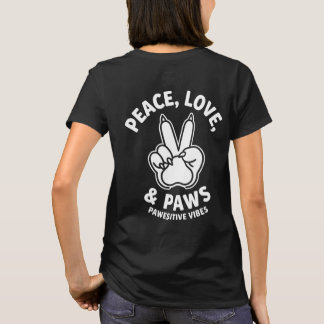 Fred Kärlek & Tass Positiva Vibrationer Hundälskar T Shirt