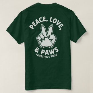 Fred Kärlek & Tassar Positiva Vibrationer Hundälsk T Shirt