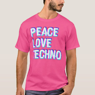 Fred kärlek Techno Musik Edm Techno T Shirt