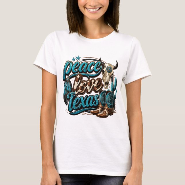 Fred kärlek Texas T Shirt (Framsida)