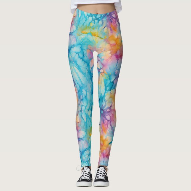 Fred kärlek Tie-Dye Leggings (Framsida)
