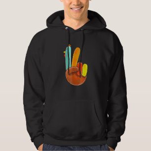 Fred Kärlek Turkiet tackar Turkiet Hand och tack Hoodie