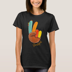 Fred Kärlek Turkiet tackar Turkiet Hand och tack T Shirt