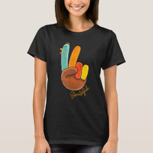 Fred Kärlek Turkiet tackar Turkiet Hand och tack T Shirt