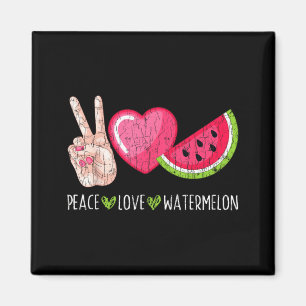 Fred kärlek vattenmelon Roligt sommar frukt Älskar Magnet