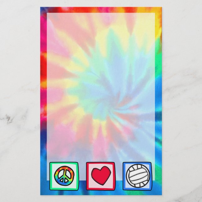 Fred, Kärlek, Volleyball Brevpapper (Framsida)