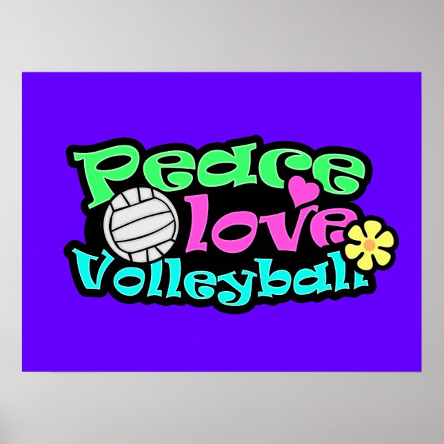 Fred, Kärlek, Volleyball; Retro Poster (Framsidan)