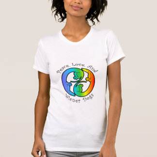 Fred, kärlek & Wienerhunddam T-tröja T-shirt