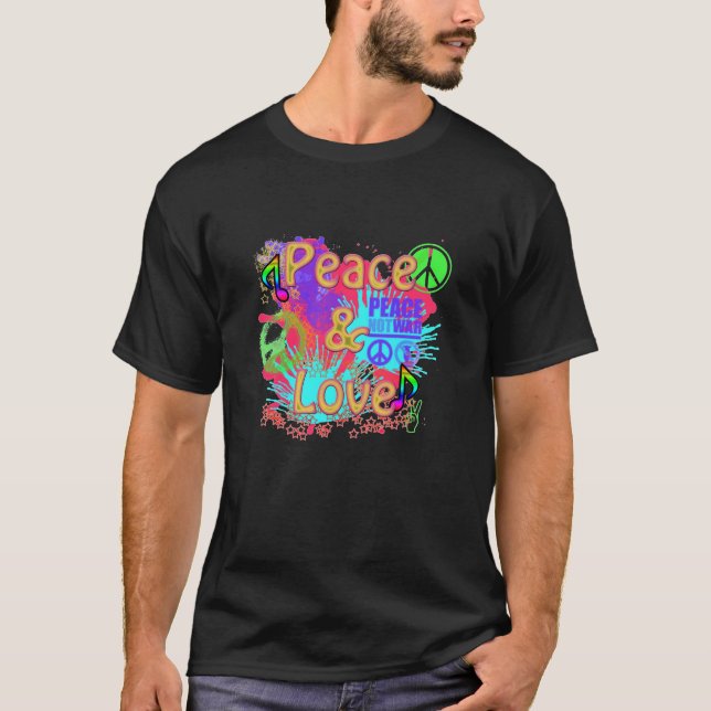 Fred- & kärlekskjorta tee shirt (Framsida)