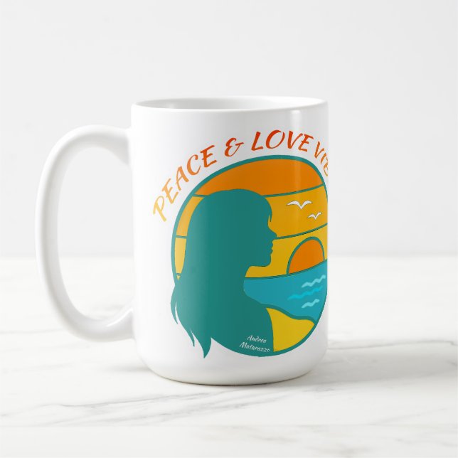 Fred & Kärleksvibbar Kaffemugg (Vänster)