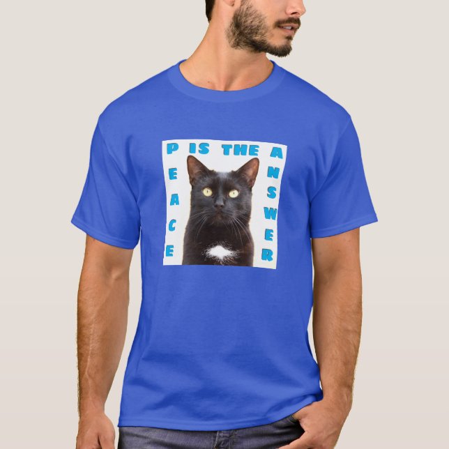 Fred - katt (mörk) T-Shirt (Framsida)