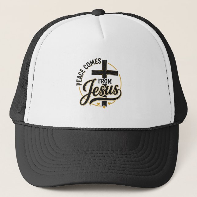 Fred Kommer Från Jesus Kristet Kors Kläder Keps (Framsida)